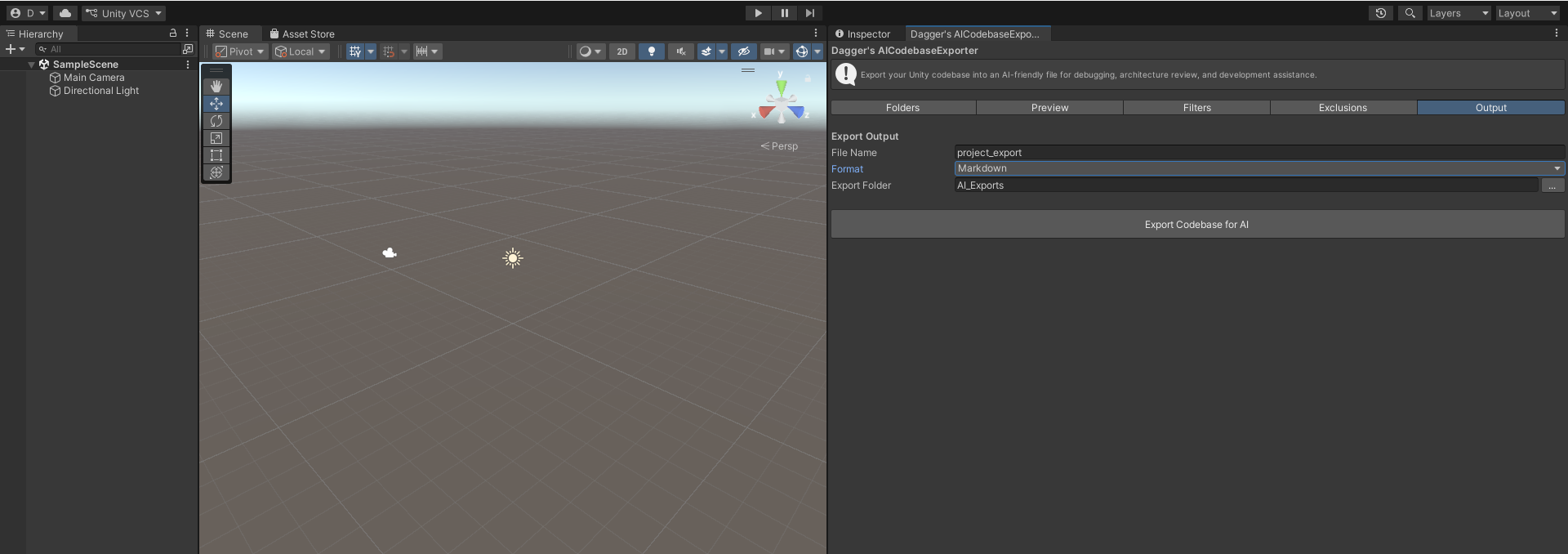 Folder selection and preview tree