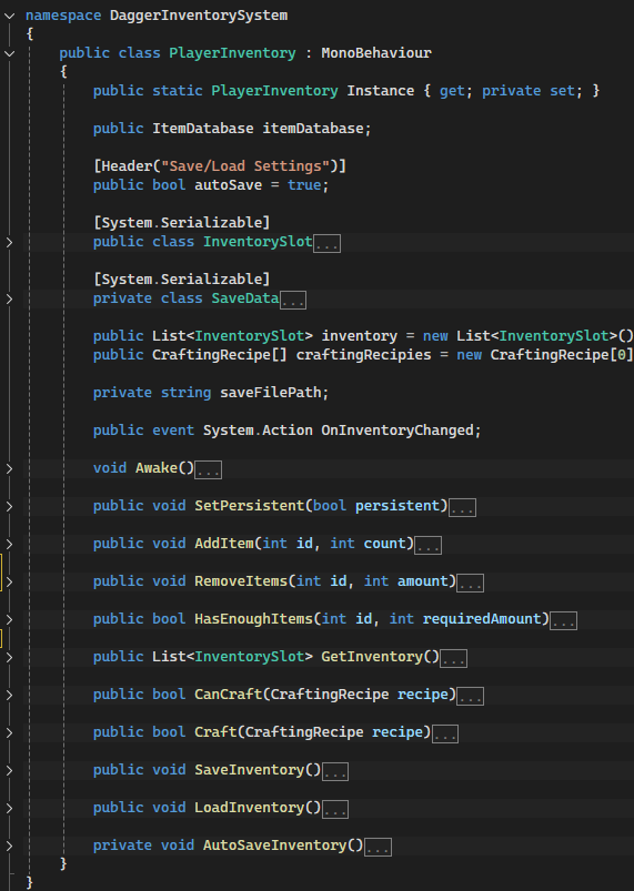 In-Game Inventory UI Screenshot